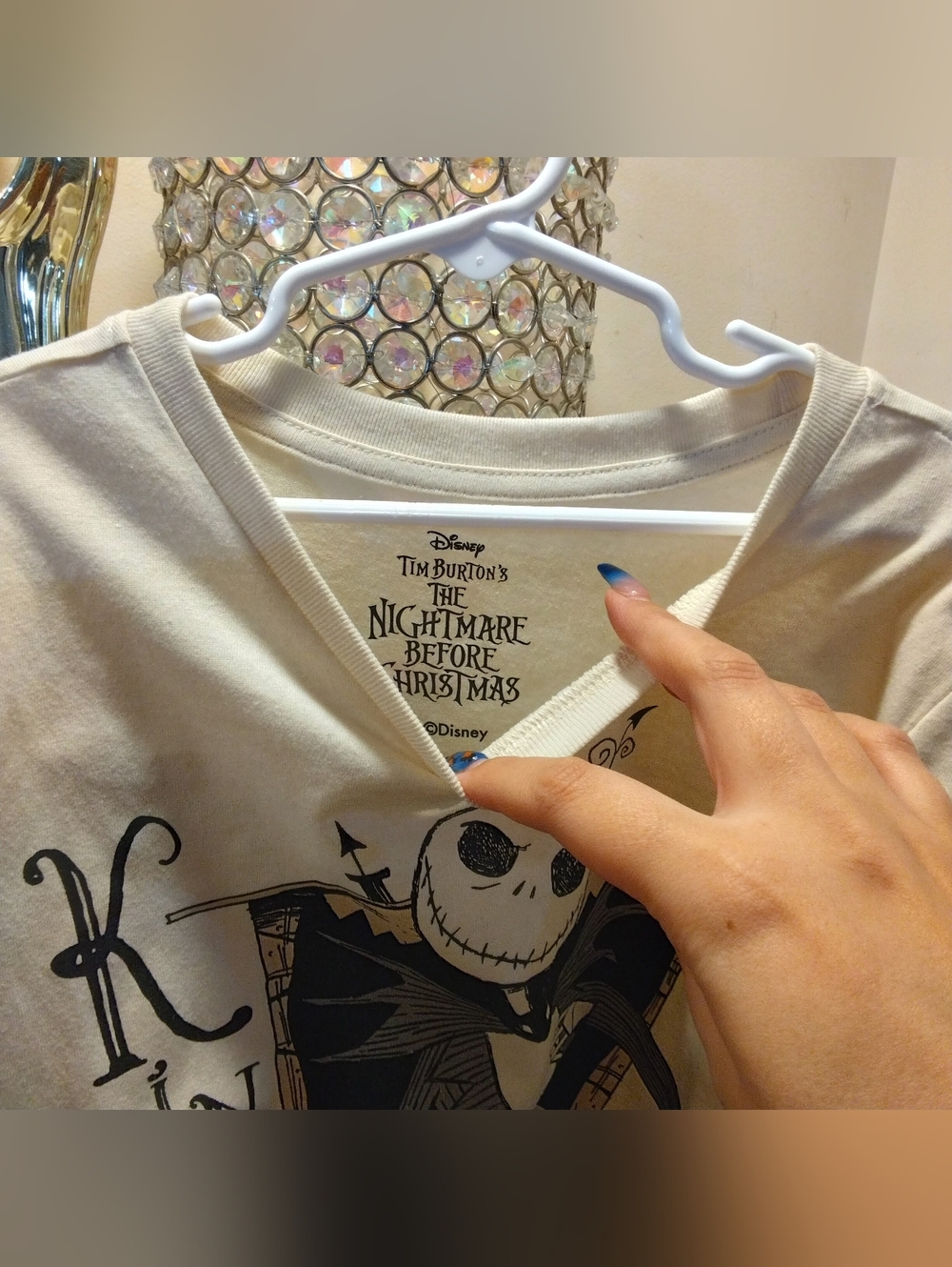 Disney The Nightmare Before Christmas Jack Skellington Tee - White & Black - Picture 3 of 3